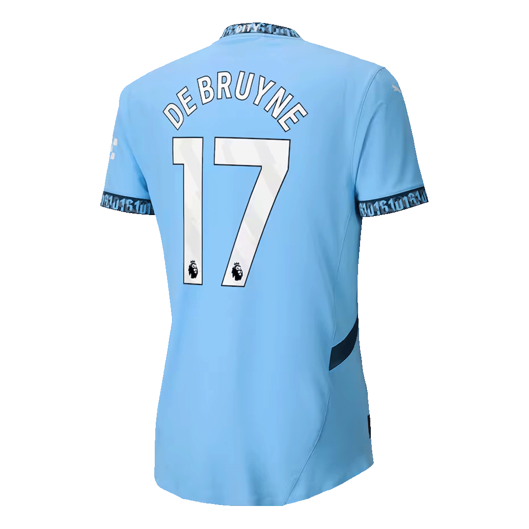 Manchester City DE BRUYNE #17 Home Jersey Authentic 2024/25
