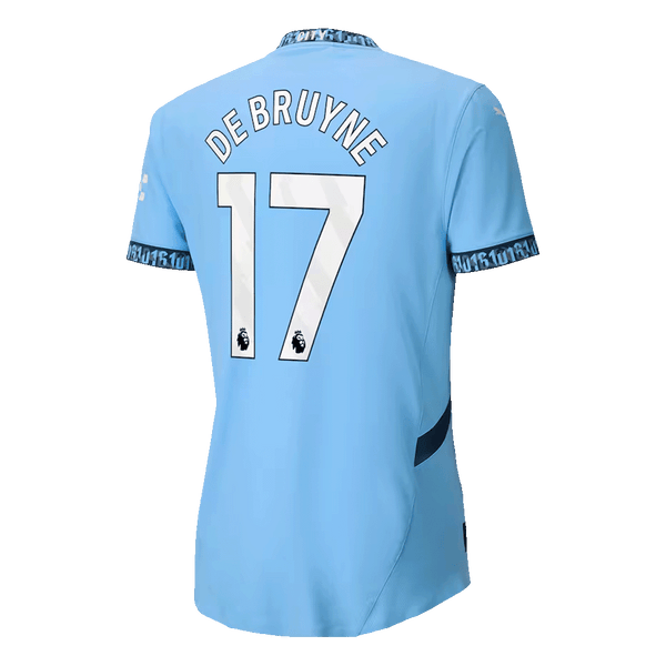 Manchester City DE BRUYNE #17 Home Jersey Authentic 2024/25