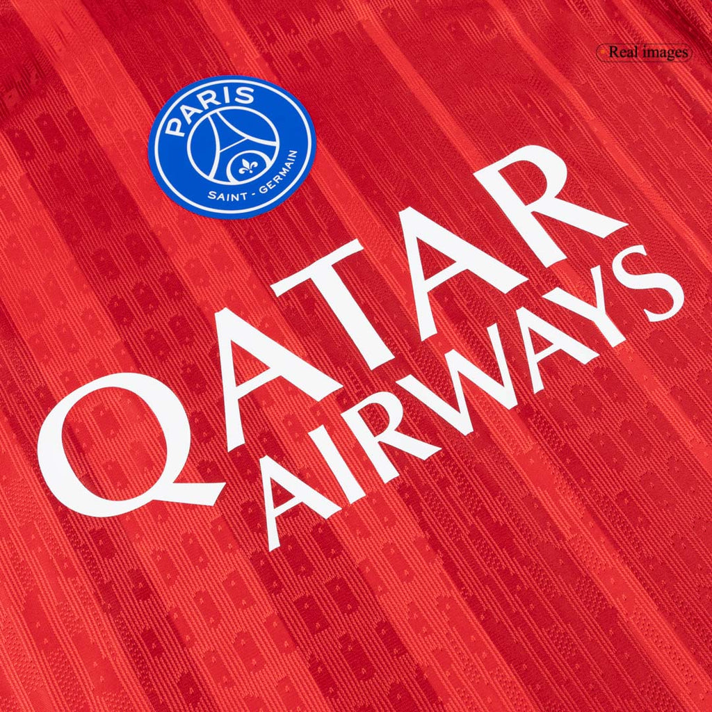 Authentic PSG Third Away Soccer Jersey 25/26 Red