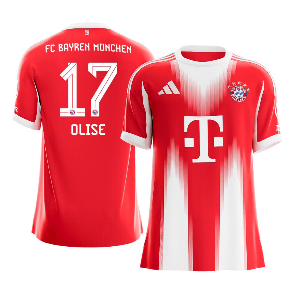 Bayern Munich OLISE #17 Home Soccer Jersey 2025/26 - Football Shirt | SmartJerseys | Official Quality