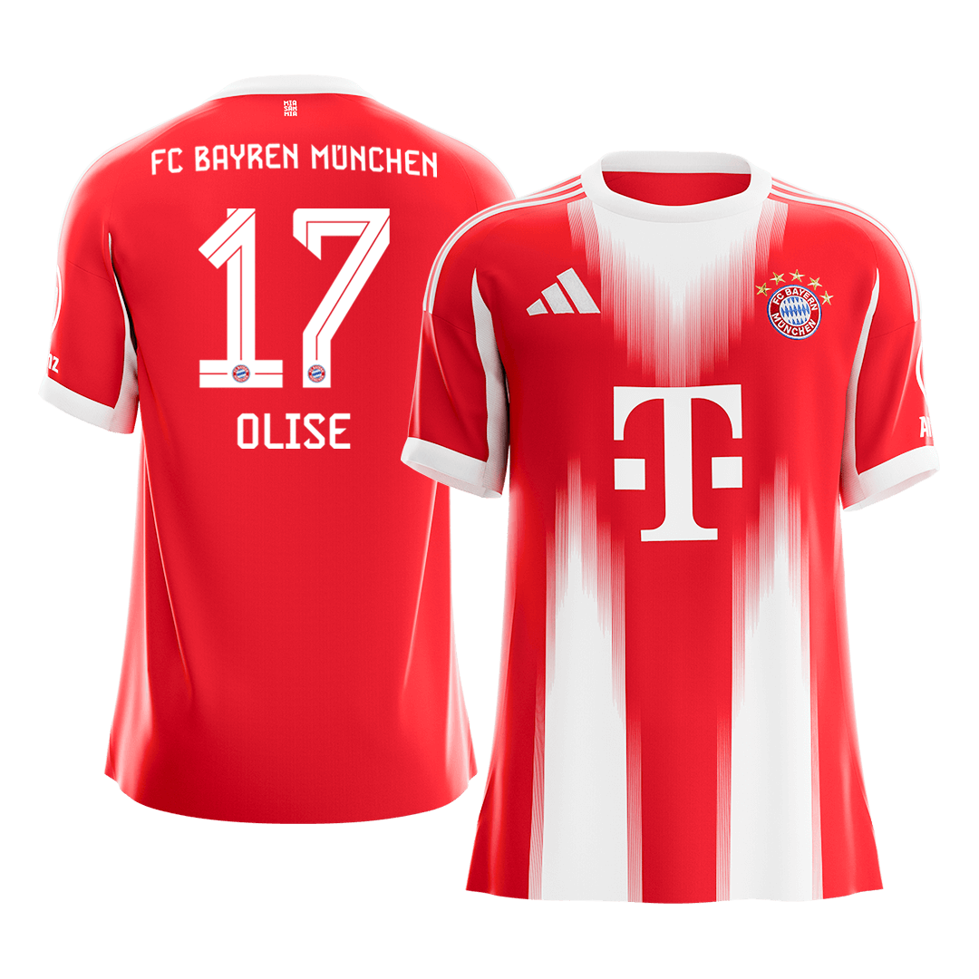 Bayern Munich OLISE #17 Home Soccer Jersey 2025/26 - Football Shirt | SmartJerseys | Official Quality