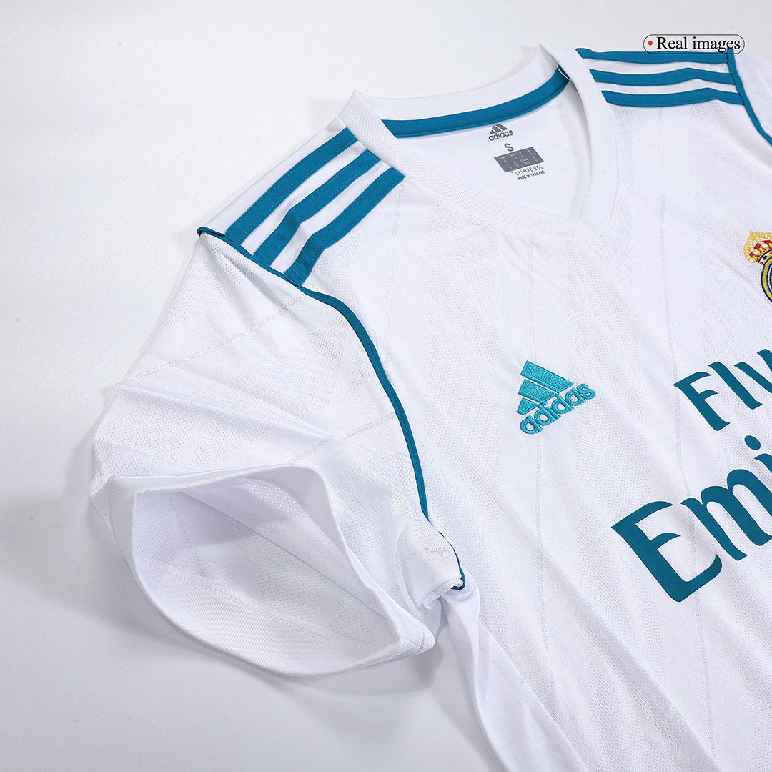 17/18 Real Madrid Home White Retro Jerseys Shirt(Player Version)