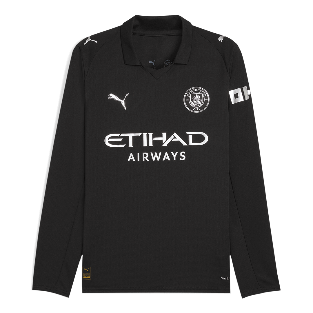 Manchester City Long Sleeve Away Soccer Jersey 2025/26 - Football Shirt | SmartJerseys | Official Quality