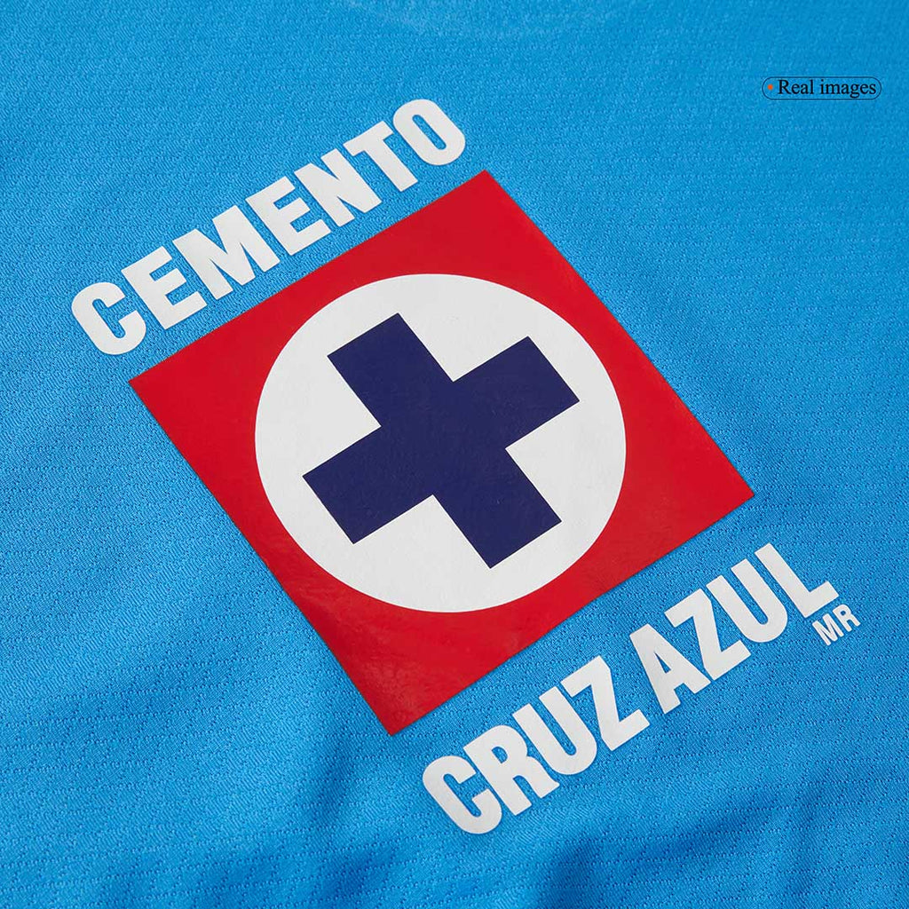 Camiseta de fútbol local de Cruz Azul 2024/25 para niños (camiseta y pantalones cortos)