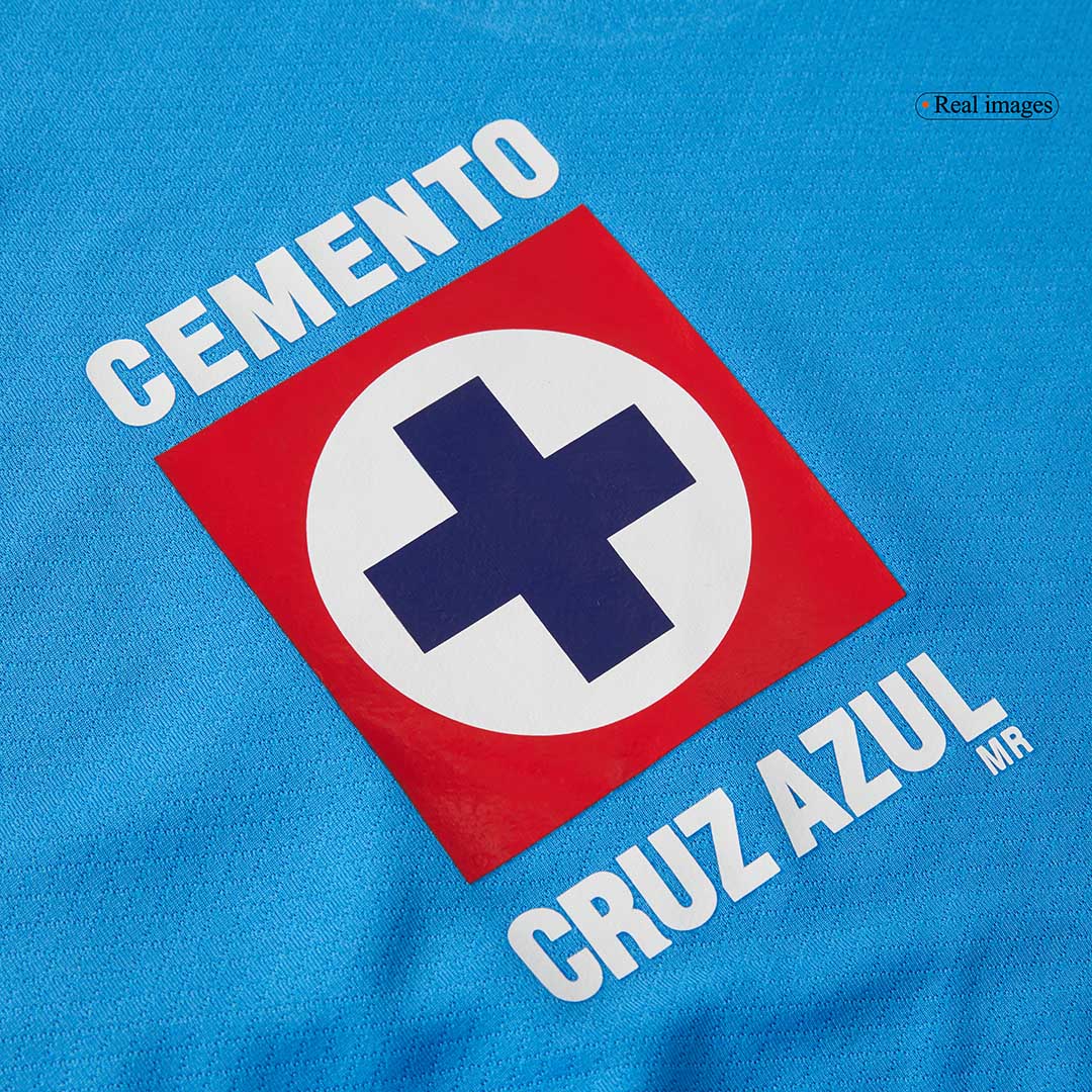 Camiseta de fútbol local de Cruz Azul 2024/25 para niños (camiseta y pantalones cortos)