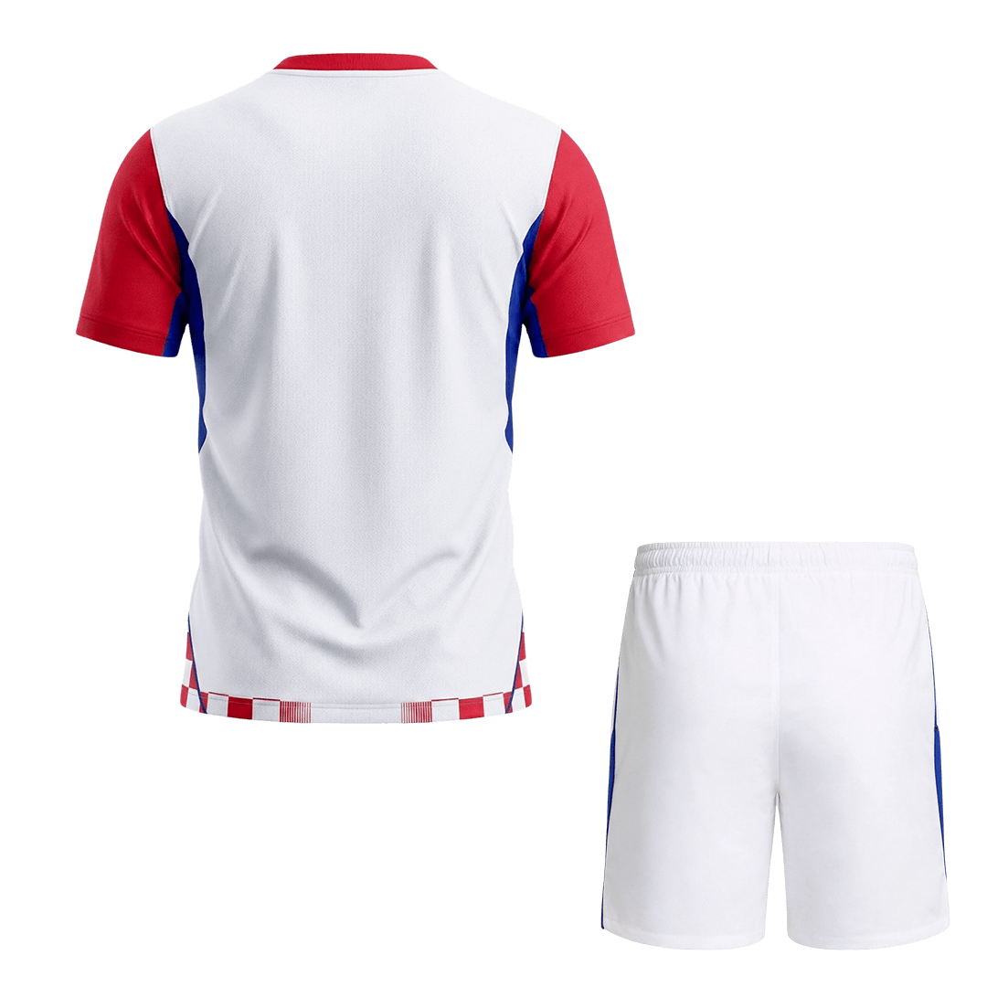 Croatia Home Soccer Jersey Kit (Jersey+Shorts) World Cup 2026 Red&White