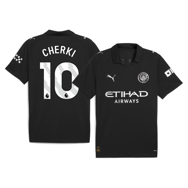 Manchester City CHERKI #10 Away Soccer Jersey 2025/26 - Football Shirt | SmartJerseys | Official Quality