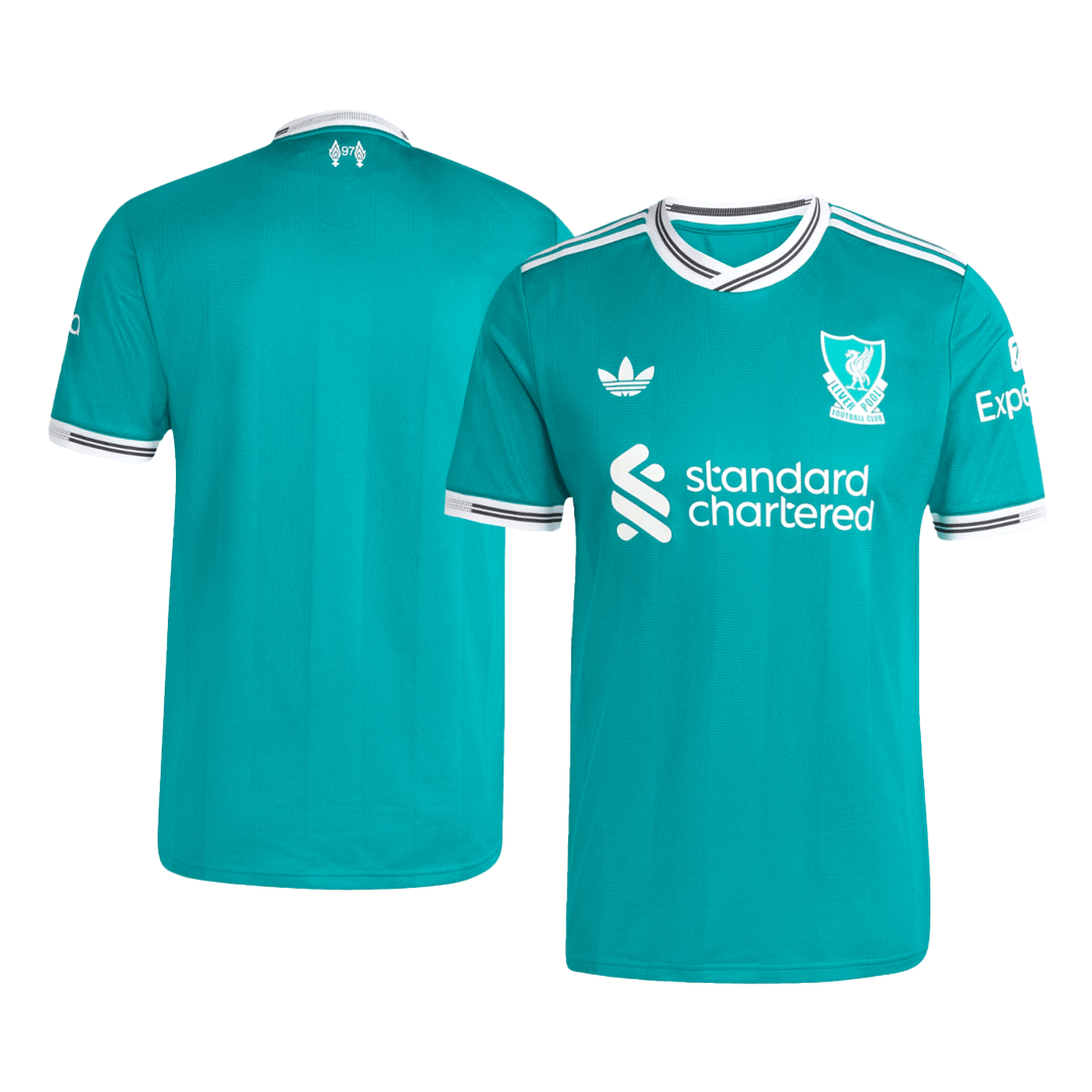 Authentic Liverpool Third Away Soccer Jersey 25/26 Green