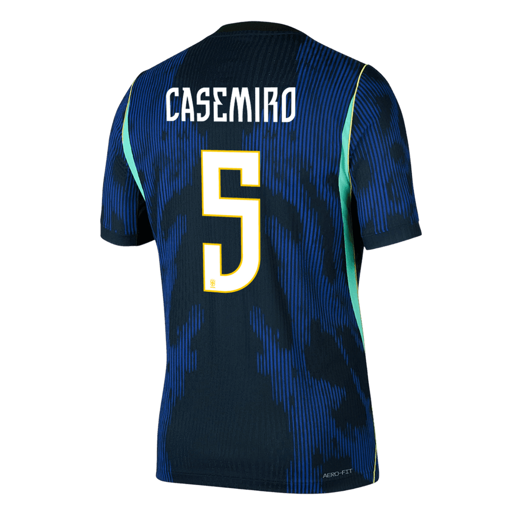 CASEMIRO #5 Player Version Brazil Away Soccer Jersey World Cup 2026 Navy