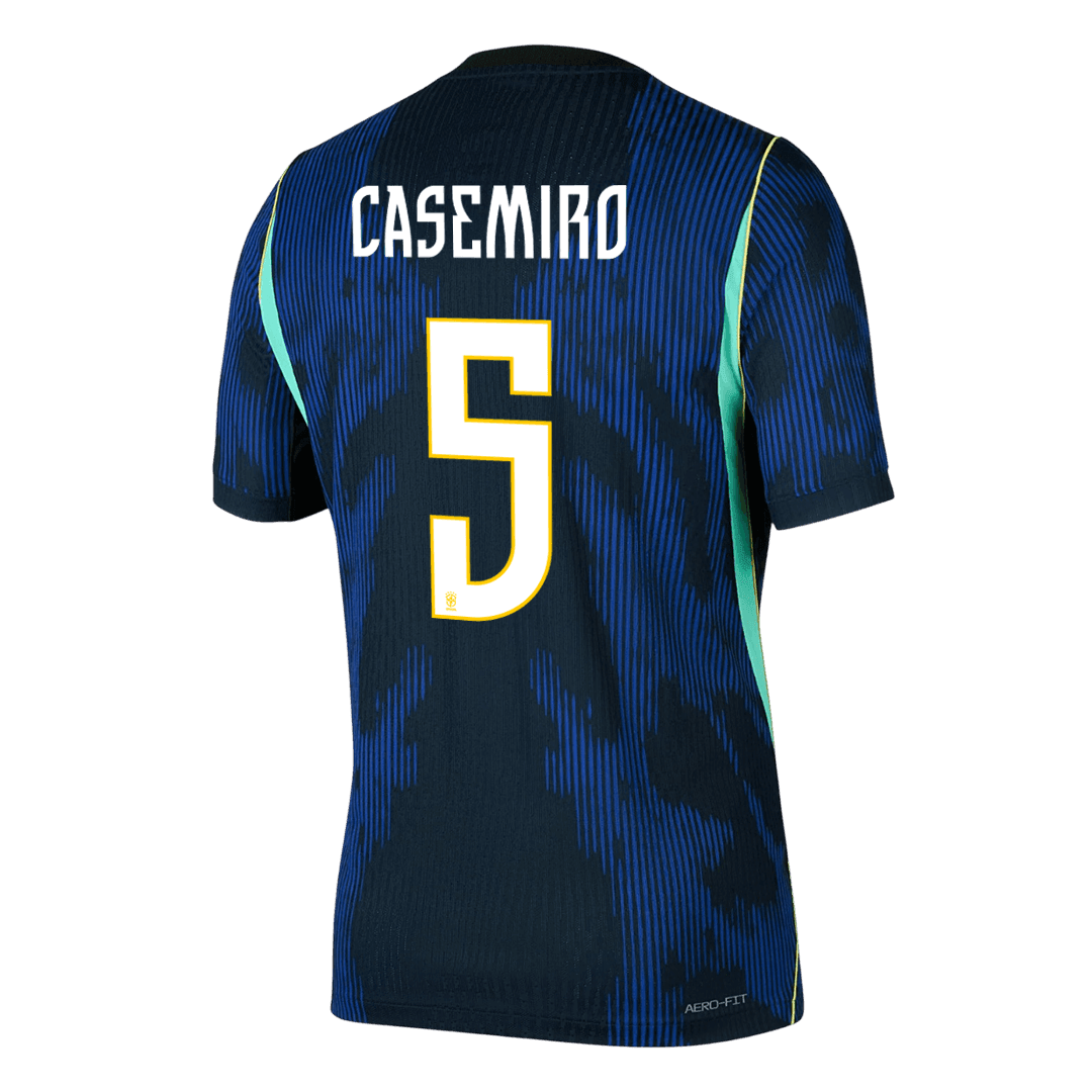 CASEMIRO #5 Player Version Brazil Away Soccer Jersey World Cup 2026 Navy