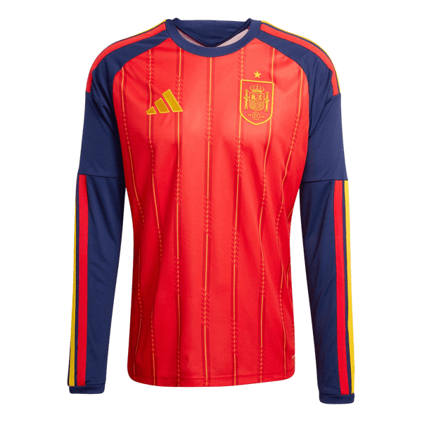 Spain Long Sleeve Home Soccer Jersey 2026 - Football Shirt | SmartJerseys | Official Quality