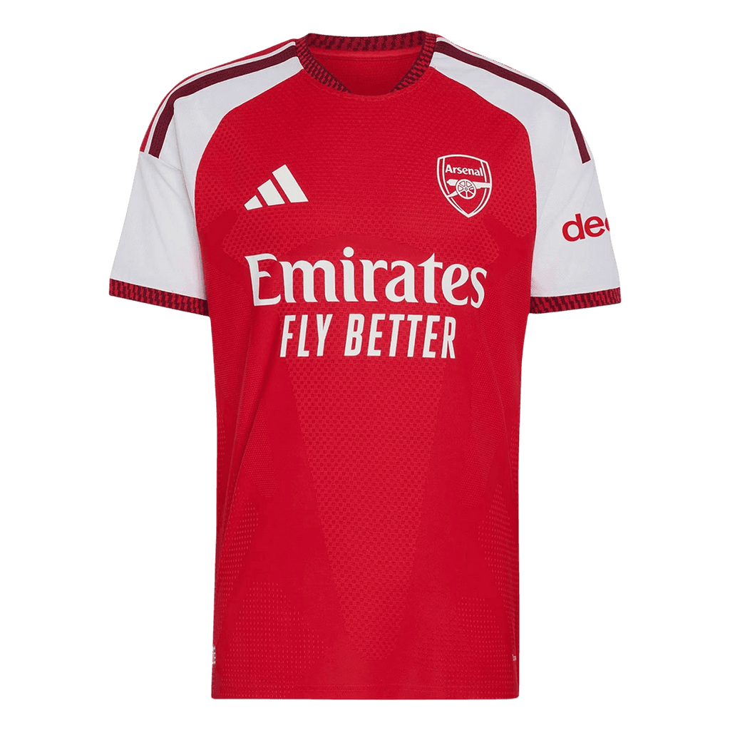 CHAMPIONS #26 Player Version Arsenal Premier League Champions Home Soccer Jersey 2026/27 Red