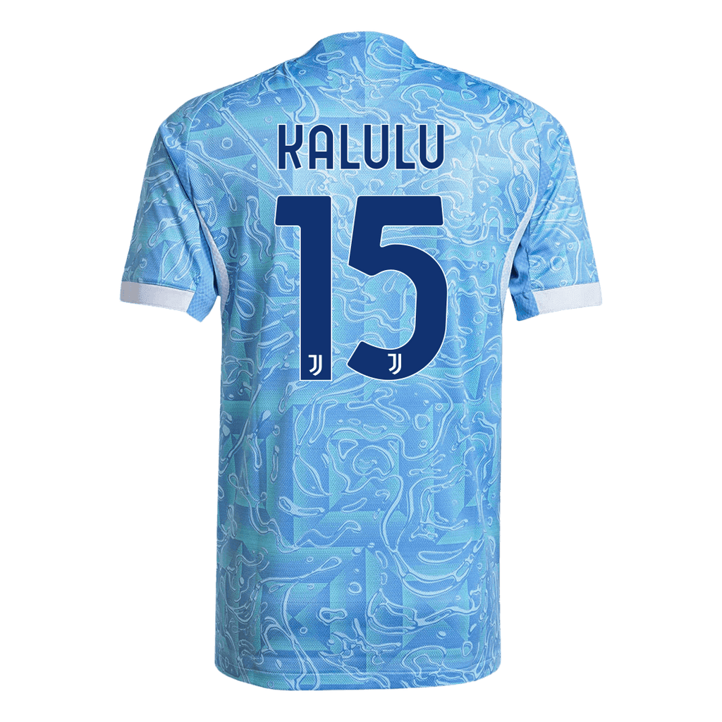 KALULU #15 Authentic Juventus Away Soccer Jersey 2025/26 Blue