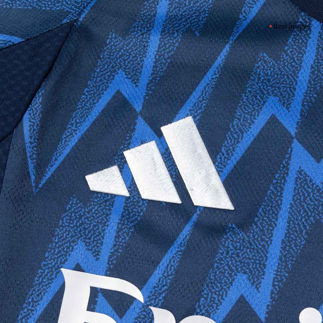 Camiseta de fútbol visitante auténtica del Arsenal 2025/26, color azul, número 41 de RICE