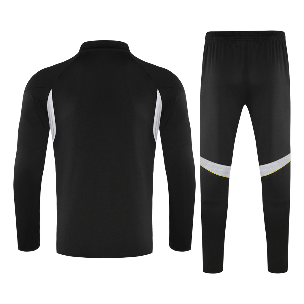 Sudadera con cremallera del Real Madrid para niño (camiseta y pantalón) talla 25/26, color negro