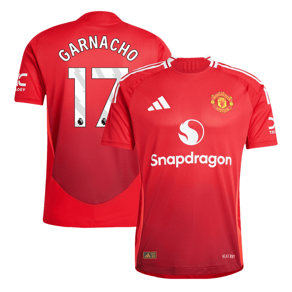 Manchester United GARNACHO #17 Home Soccer Jersey Authentic 2024/25 - Football Shirt | SmartJerseys | Official Quality