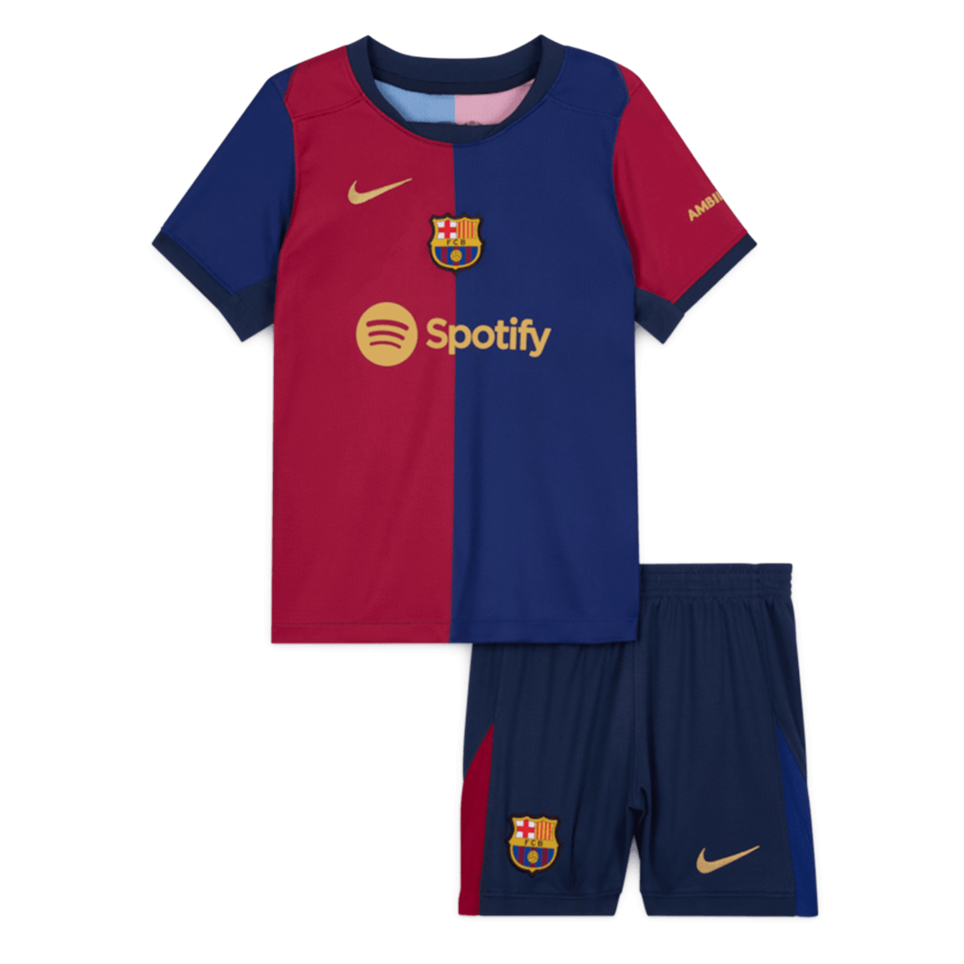 Barcelona Home Jersey Kit 2024/25 Kids(Jersey+Shorts) - Football Shirt | SmartJerseys | Official Quality