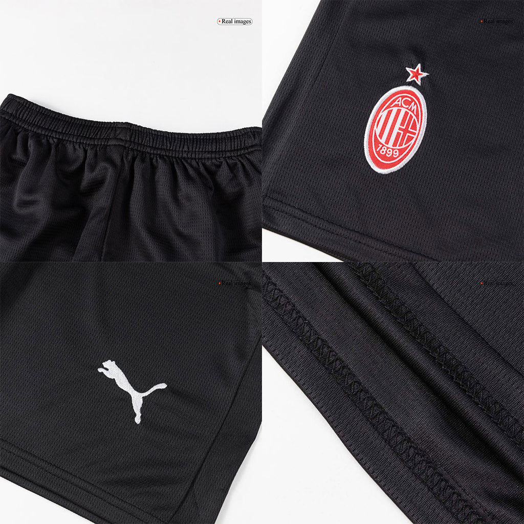 Kid's AC Milan Home Soccer Jersey Kit(Jersey+Shorts+Socks) 2025/26 Red&Black