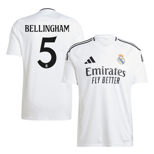 Real Madrid BELLINGHAM #5 Home Jersey 2024/25 - Football Shirt | SmartJerseys | Official Quality