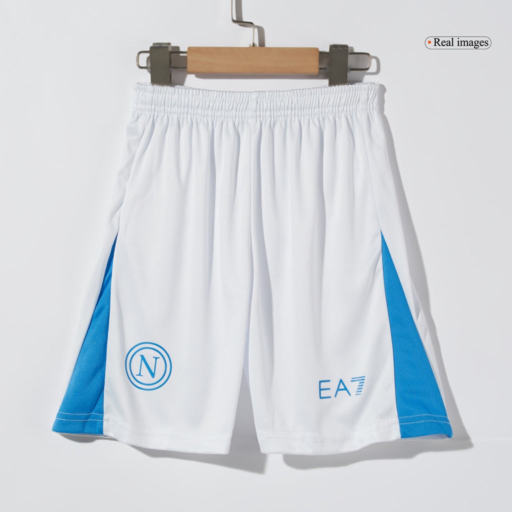 Camiseta de fútbol local del Napoli 2024/25 para niños (camiseta y pantalón corto)