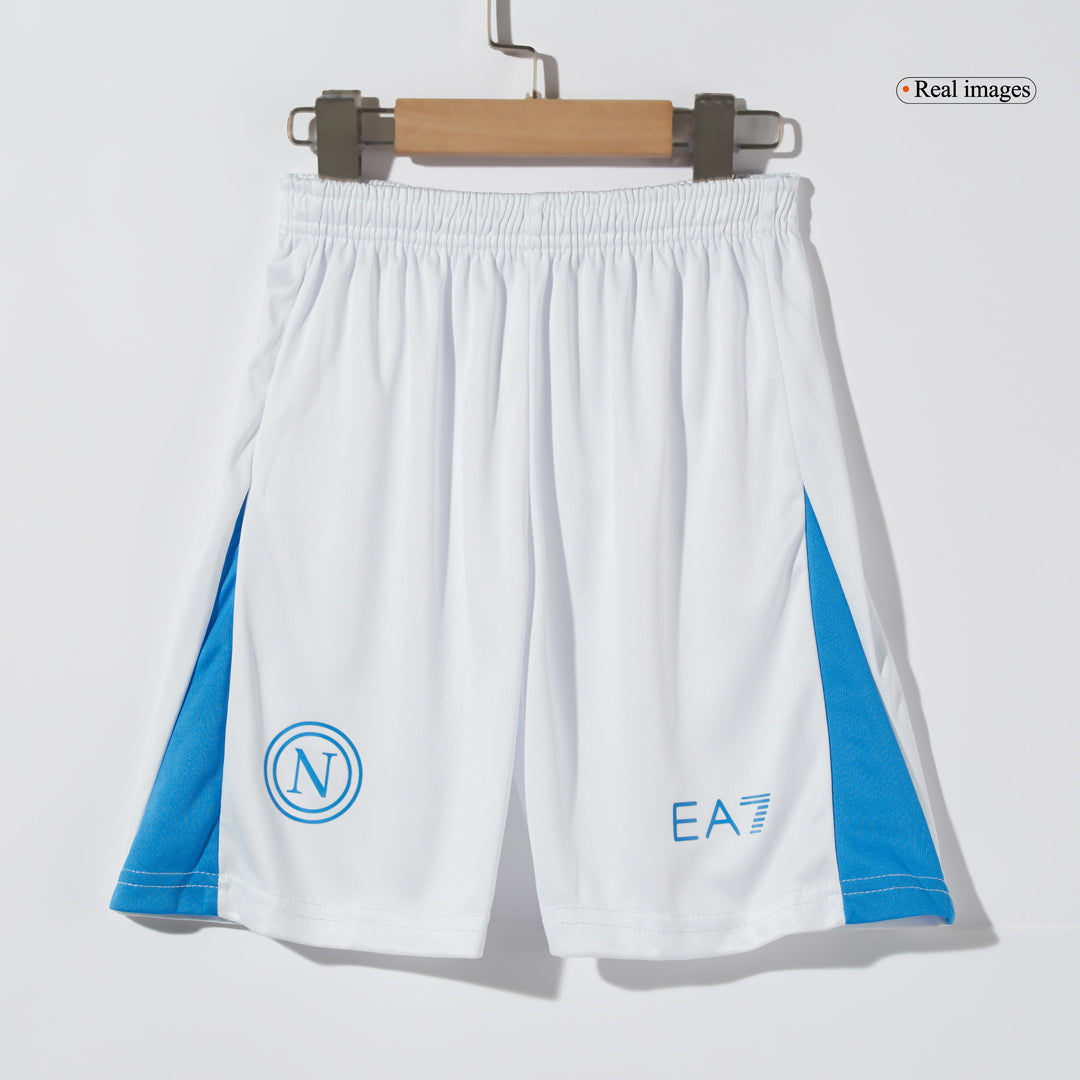 Camiseta de fútbol local del Napoli 2024/25 para niños (camiseta y pantalón corto)