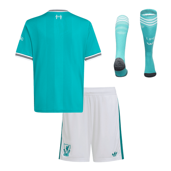 25/26 Kid's Liverpool Third Kit(Jersey+Shorts+Socks)  Green