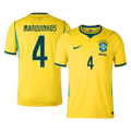 MARQUINHOS #4 Brazil Home Soccer Jersey World Cup 2026 Yellow