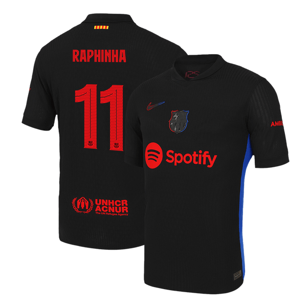 Barcelona RAPHINHA #11 Away Soccer Jersey Authentic 2024/25 - UCL Edition - Football Shirt | SmartJerseys | Official Quality
