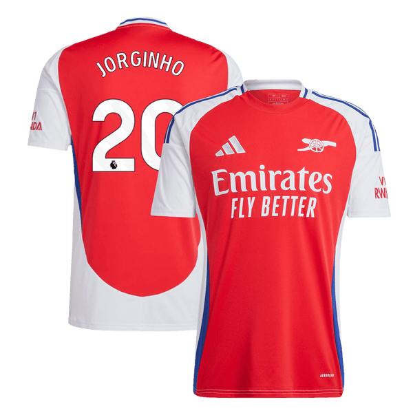 Arsenal JORGINHO #20 Home Soccer Jersey 2024/25 - Football Shirt | SmartJerseys | Official Quality