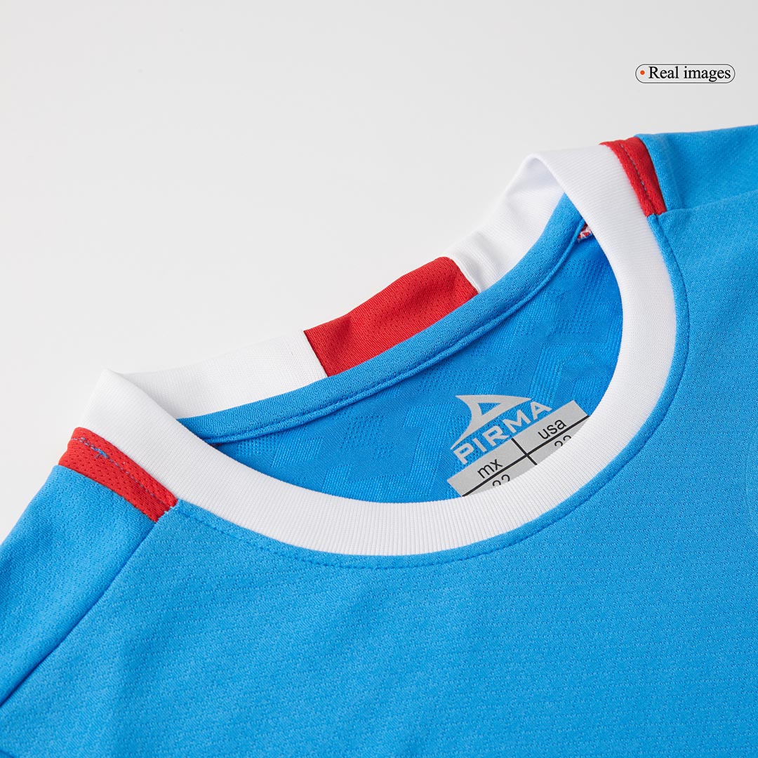 Camiseta de fútbol local de Cruz Azul 2024/25 para niños (camiseta y pantalones cortos)