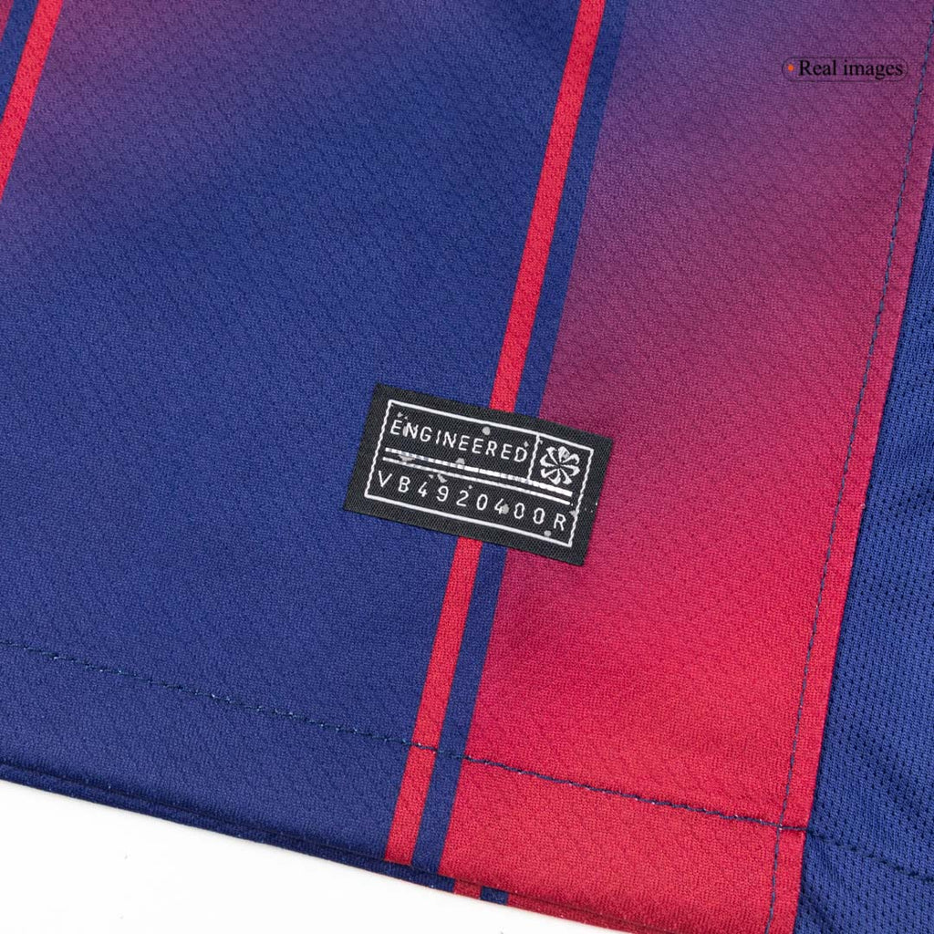 Barcelona Long Sleeve Home Soccer Jersey 2025/26