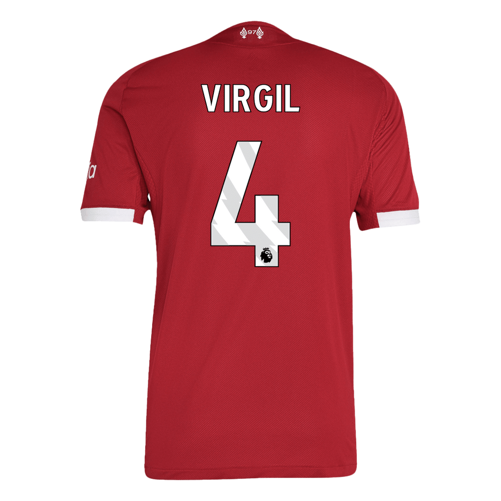 Liverpool VIRGIL #4 Home Soccer Jersey Authentic 2025/26