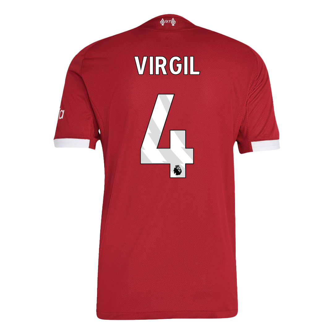 Liverpool VIRGIL #4 Home Soccer Jersey Authentic 2025/26