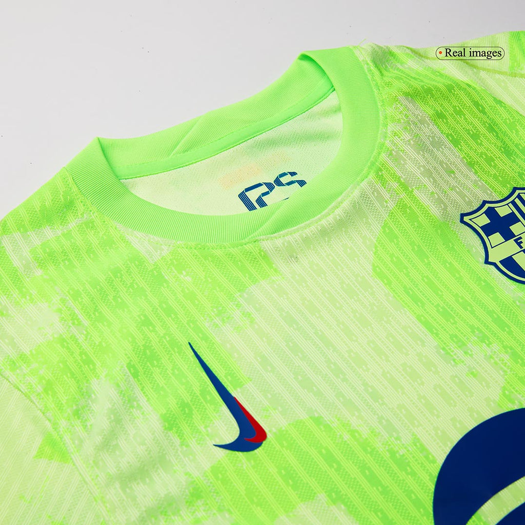 Camiseta de fútbol de visitante del Barcelona 2024/25 (logotipo de Spotify sin texto)