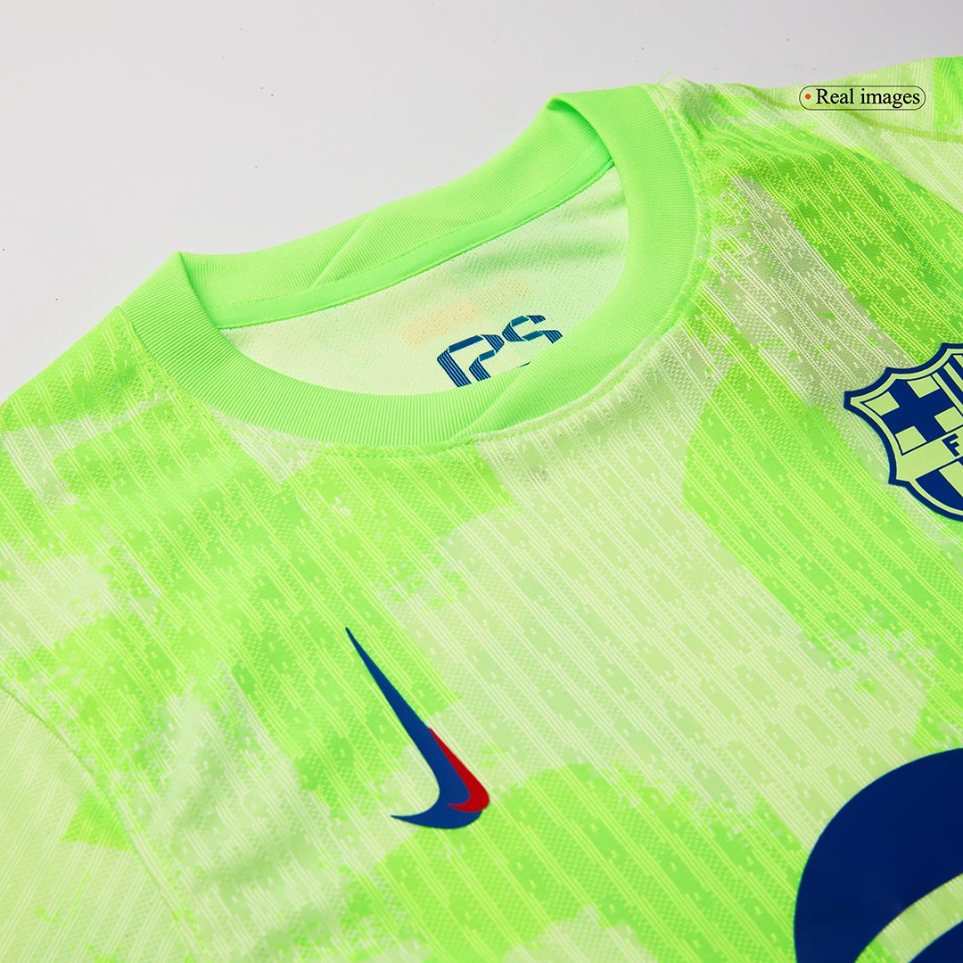 Camiseta de fútbol de visitante del Barcelona 2024/25 (logotipo de Spotify sin texto)