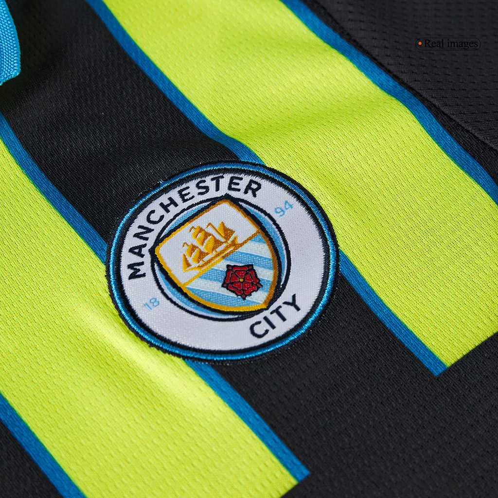Manchester City Away Soccer Jersey Kit 2024/25 Kids(Jersey+Shorts)