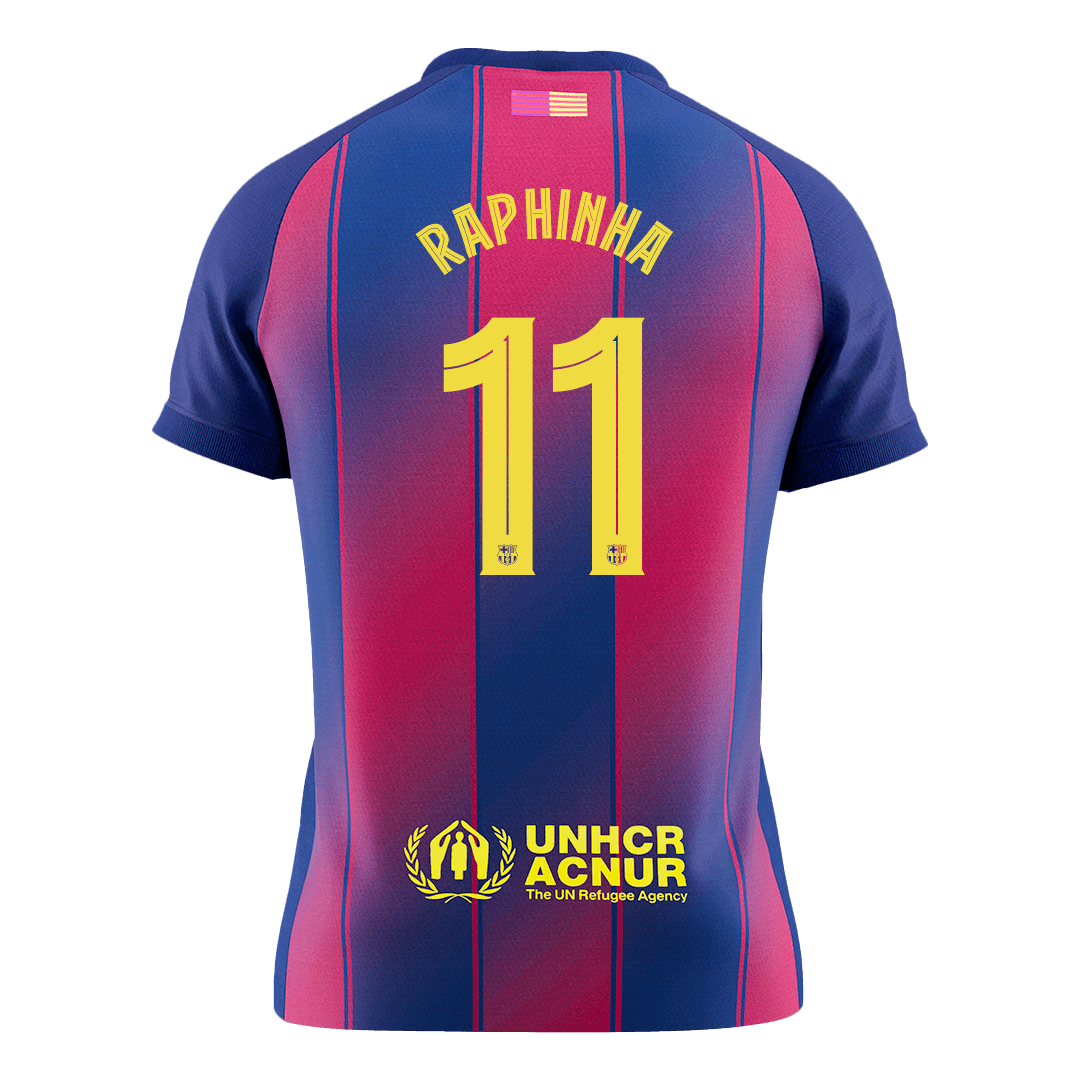 Barcelona RAPHINHA #11 Home Soccer Jersey 2025/26 - UCL Edition