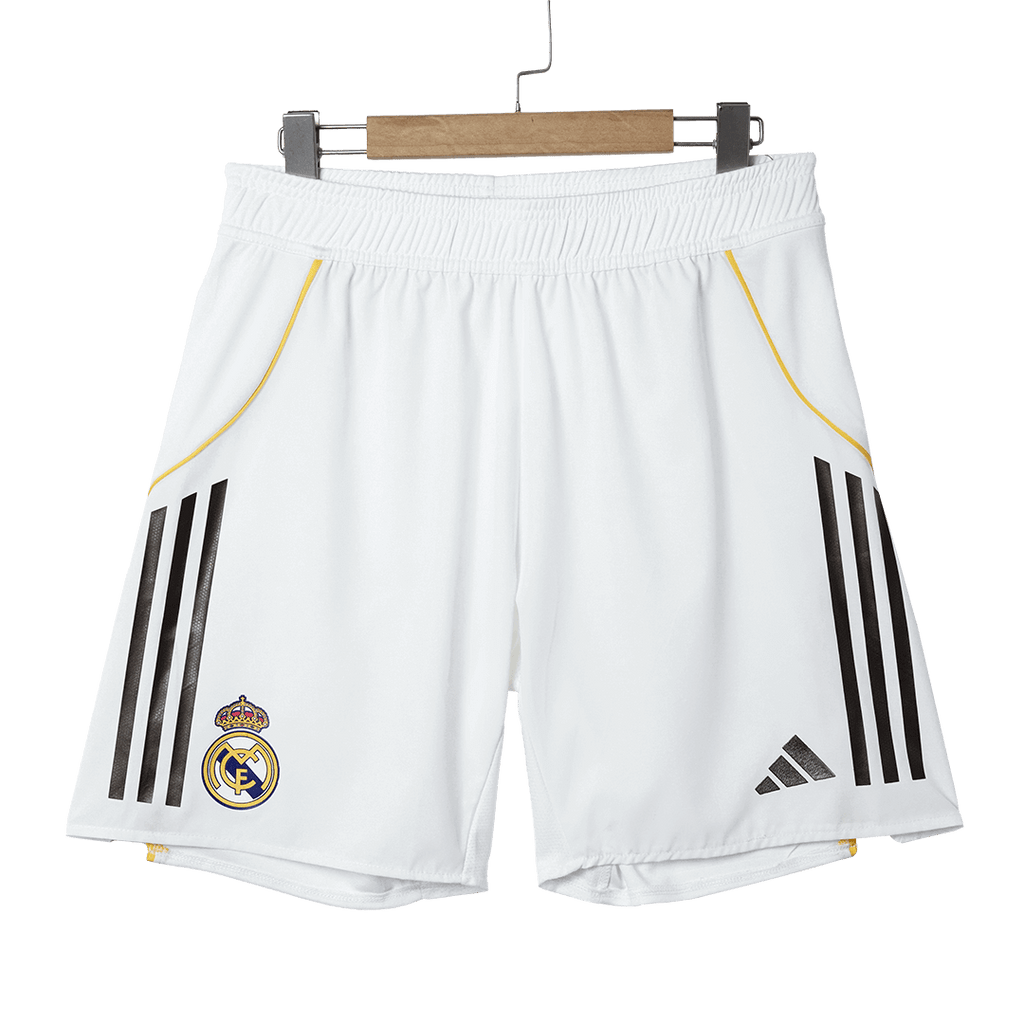 Pantalón corto de fútbol local del Real Madrid auténtico 2025/26