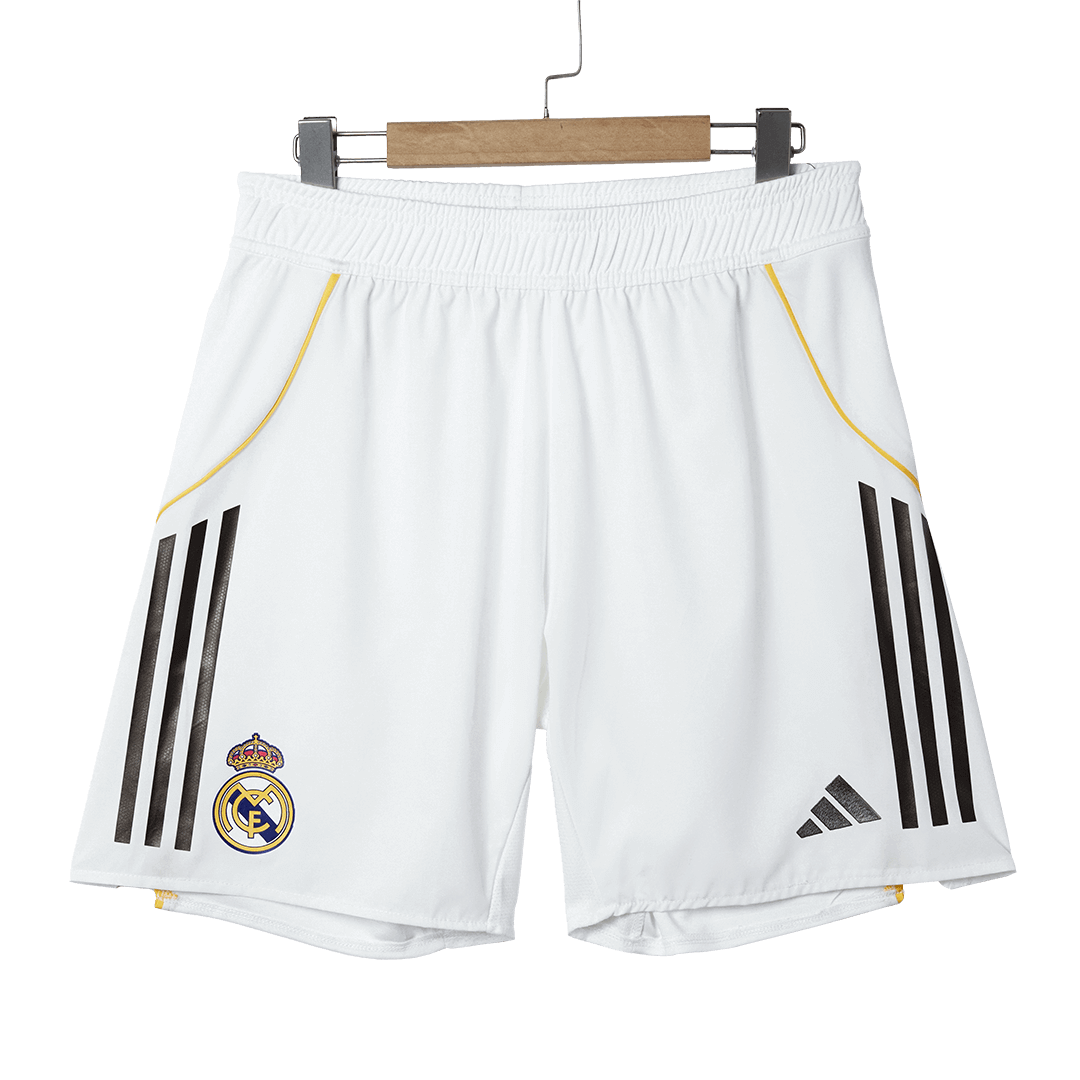 Pantalón corto de fútbol local del Real Madrid auténtico 2025/26