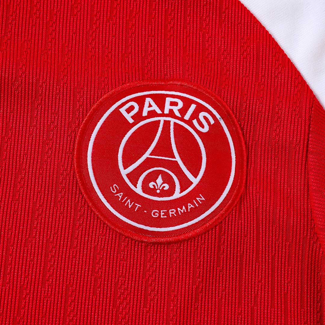 Sudadera con cremallera PSG para niño (camiseta y pantalón), color rojo, 25/26