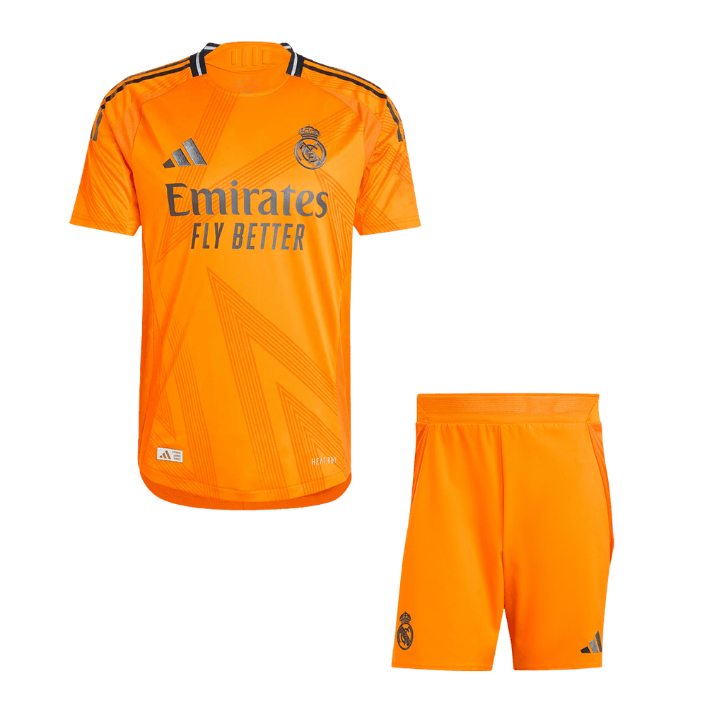 Real Madrid Away Soccer Jersey Kit Authentic 2024/25 (Jersey+Shorts) - Football Shirt | SmartJerseys | Official Quality