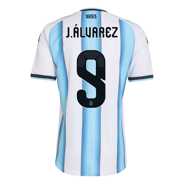 Argentina J.ÁLVAREZ #9 Home Soccer Jersey Authentic 2026
