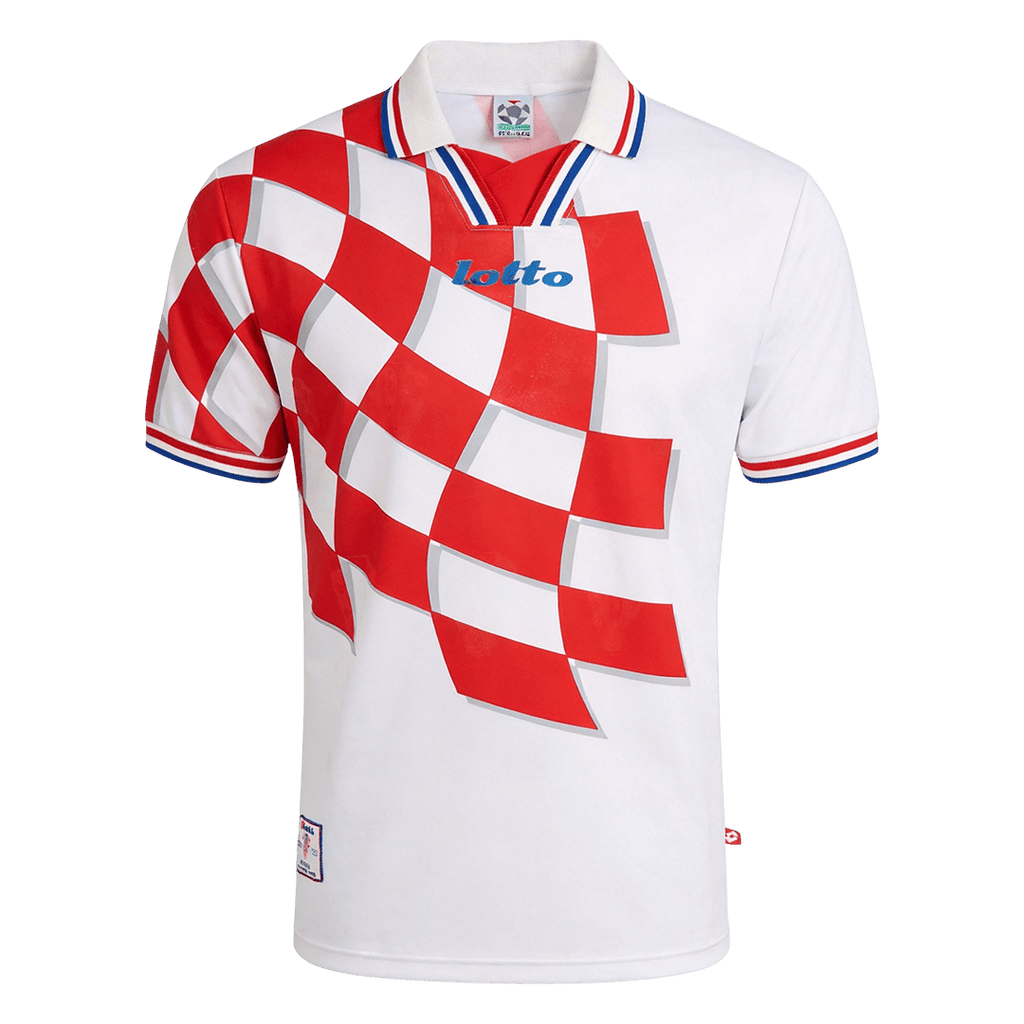 Retro Croatia Home Soccer Jersey World Cup 1998 White&Red