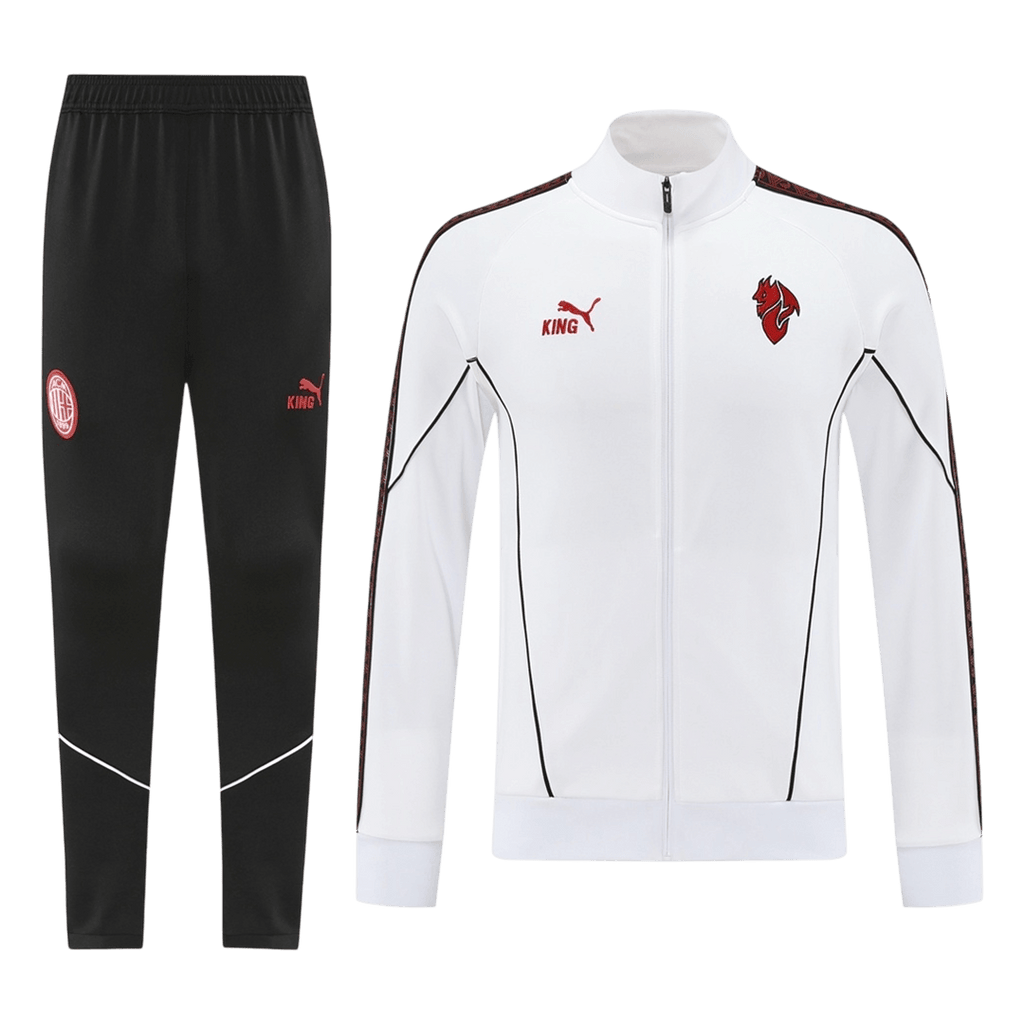 AC Milan Training Kit 2025/26 - White (Jacket+Pants) - Football Shirt | SmartJerseys | Official Quality