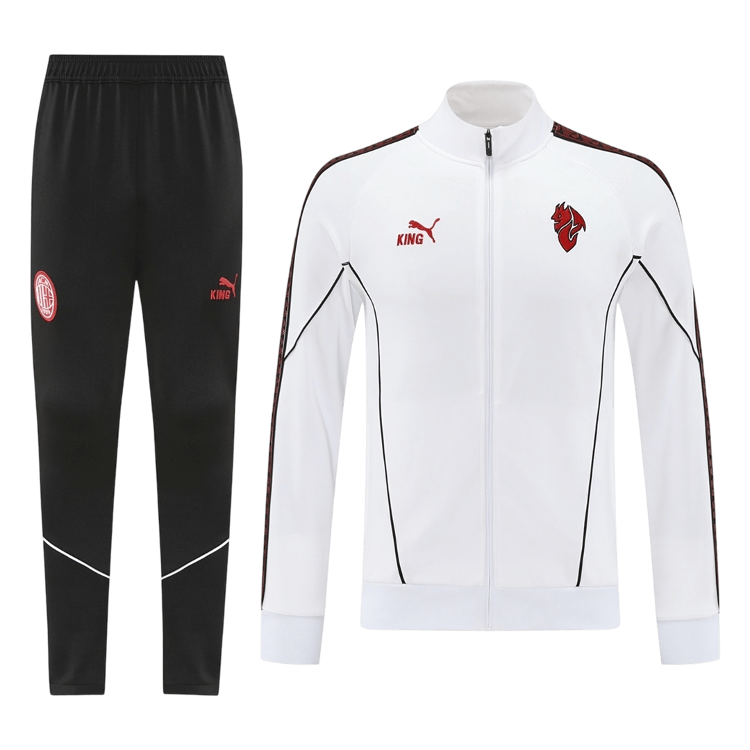 AC Milan Training Kit 2025/26 - White (Jacket+Pants) - Football Shirt | SmartJerseys | Official Quality