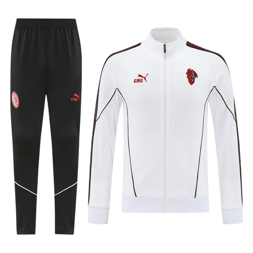 AC Milan Training Kit 2025/26 - White (Jacket+Pants) - Football Shirt | SmartJerseys | Official Quality