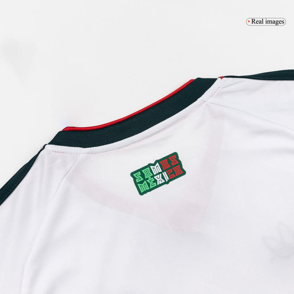 Kid's Mexico Away Soccer Jersey Kit(Jersey+Shorts) World Cup 2026 White
