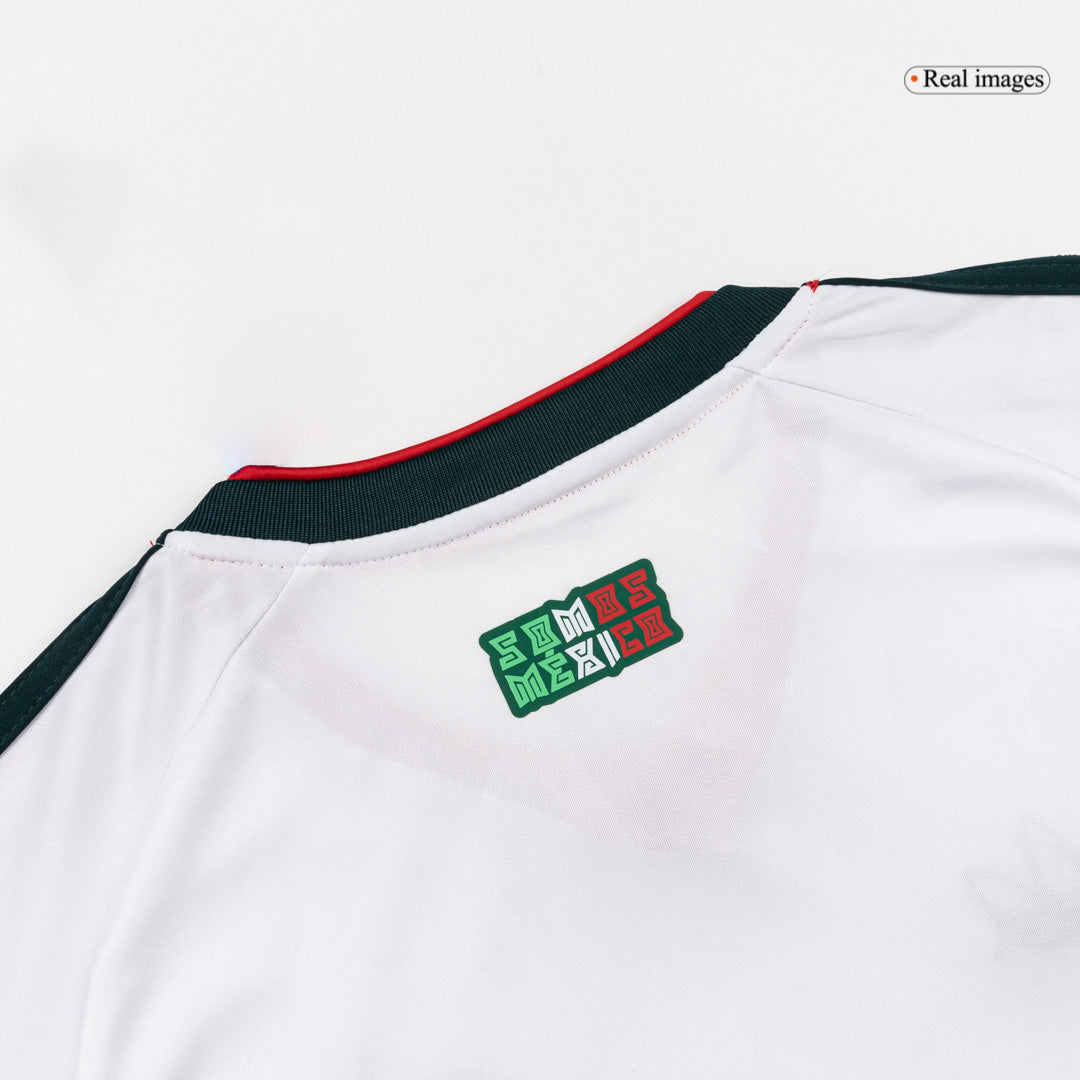Kid's Mexico Away Soccer Jersey Kit(Jersey+Shorts) World Cup 2026 White