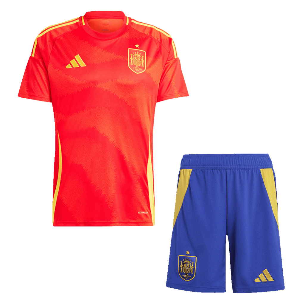 Spain Home Jersey Kit EURO 2024 (Jersey+Shorts) - Football Shirt | SmartJerseys | Official Quality