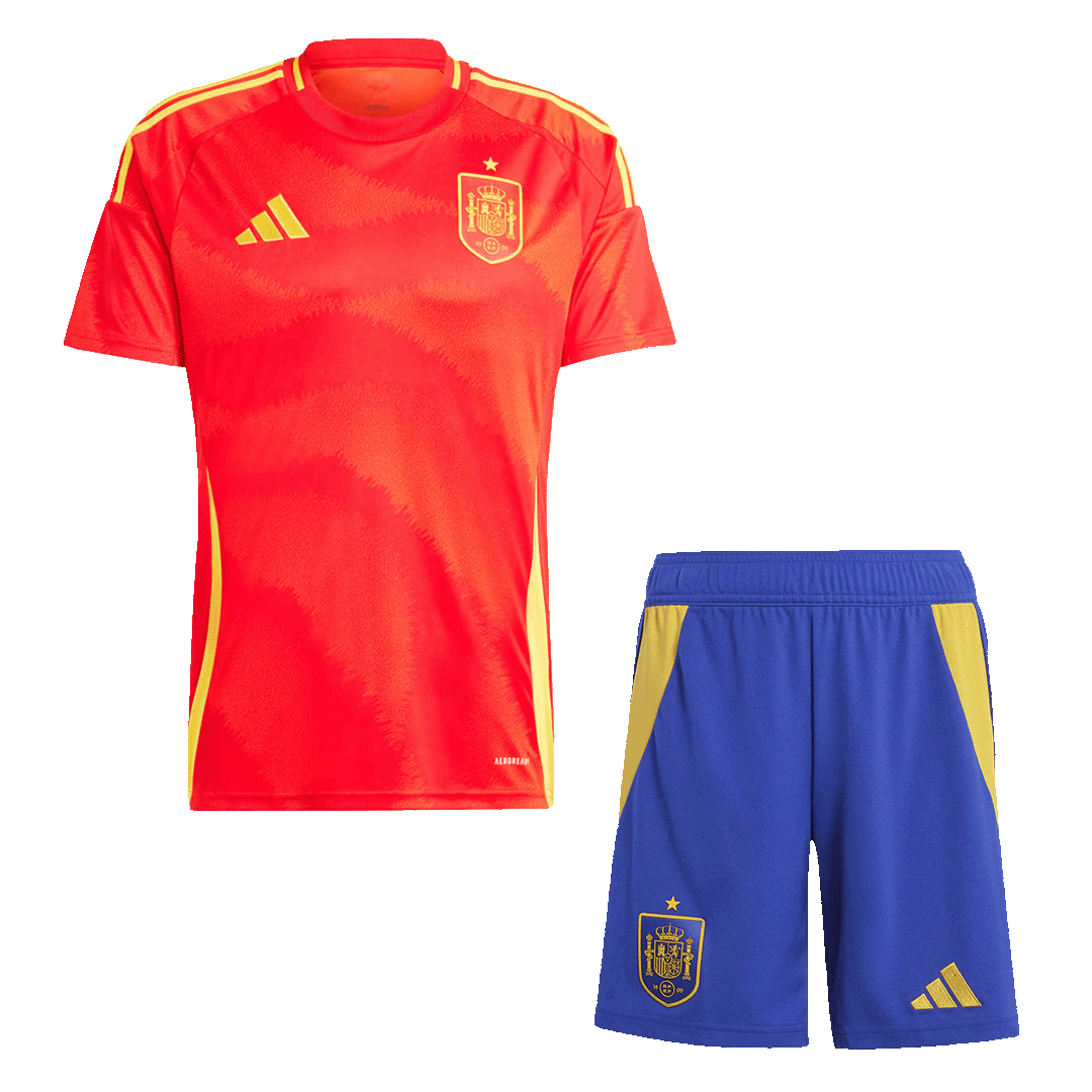 Spain Home Jersey Kit EURO 2024 (Jersey+Shorts) - Football Shirt | SmartJerseys | Official Quality